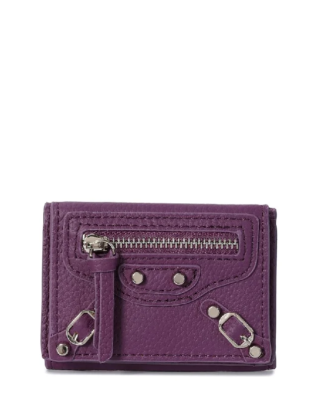 Designer women's money clip for luxury lovers​Tiffany & Fred Paris Top-Grain Leather Wallet