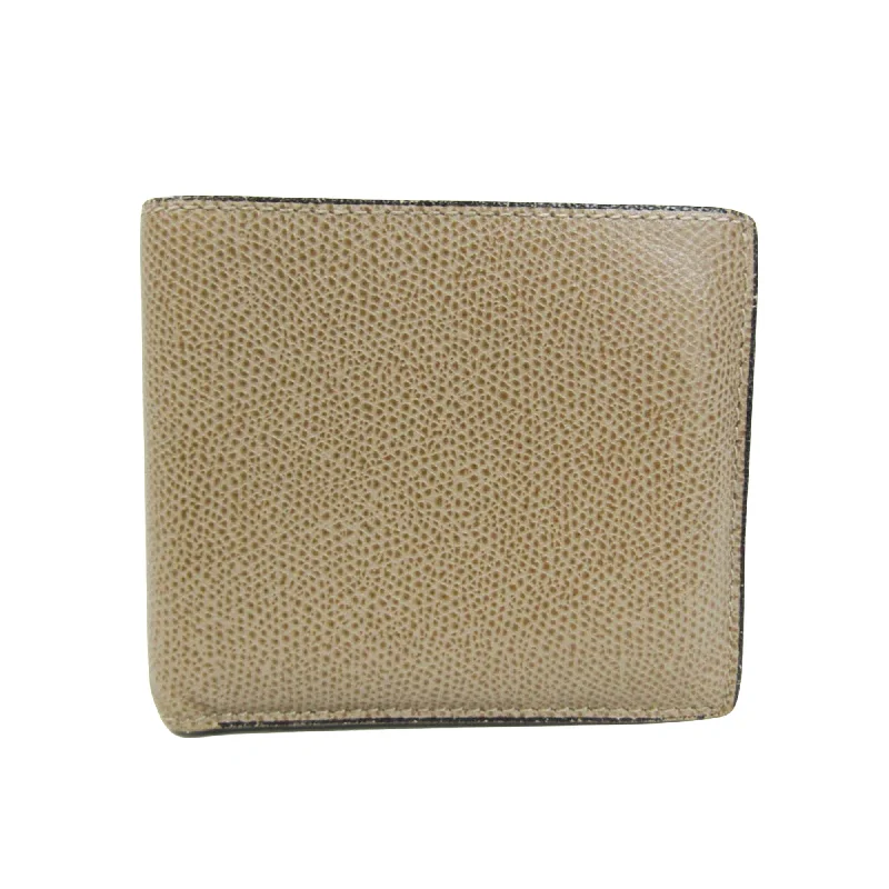 Women's money clip with a keychain attachment​Valextra  Leather Wallet  (Pre-Owned)