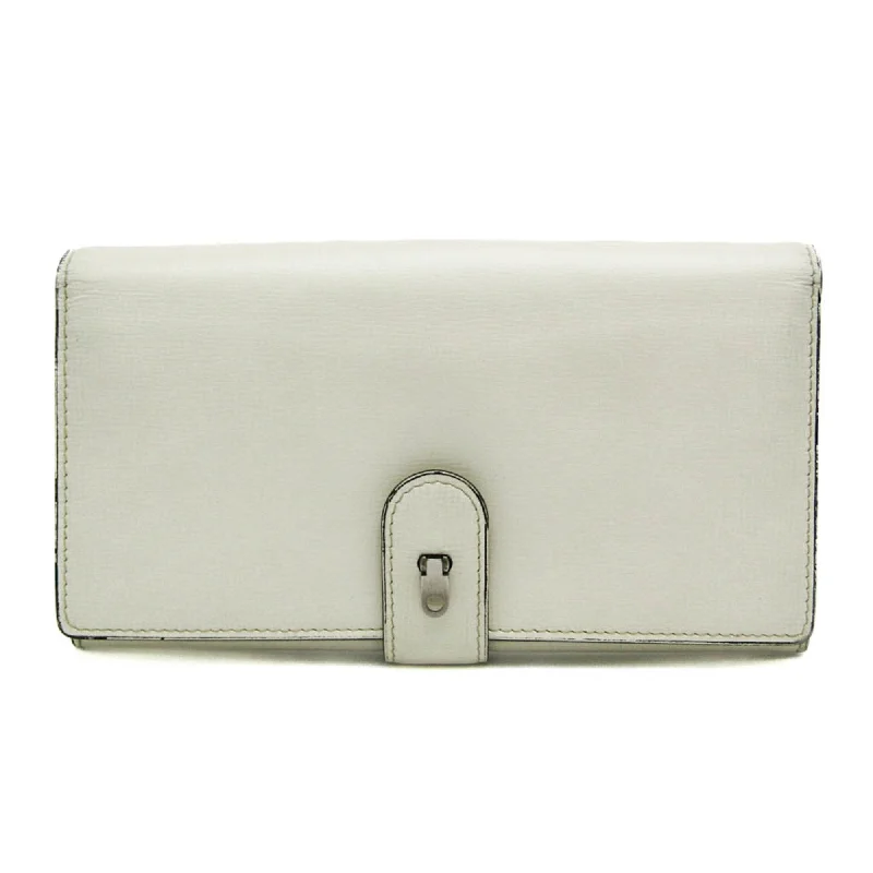 Women's money clip with a quilted texture​Valextra  Leather Wallet  (Pre-Owned)