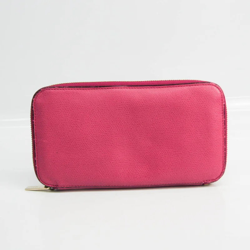 Colorful women's money clip for a pop of style​Valextra  Pony-Style Calfskin Wallet  (Pre-Owned)
