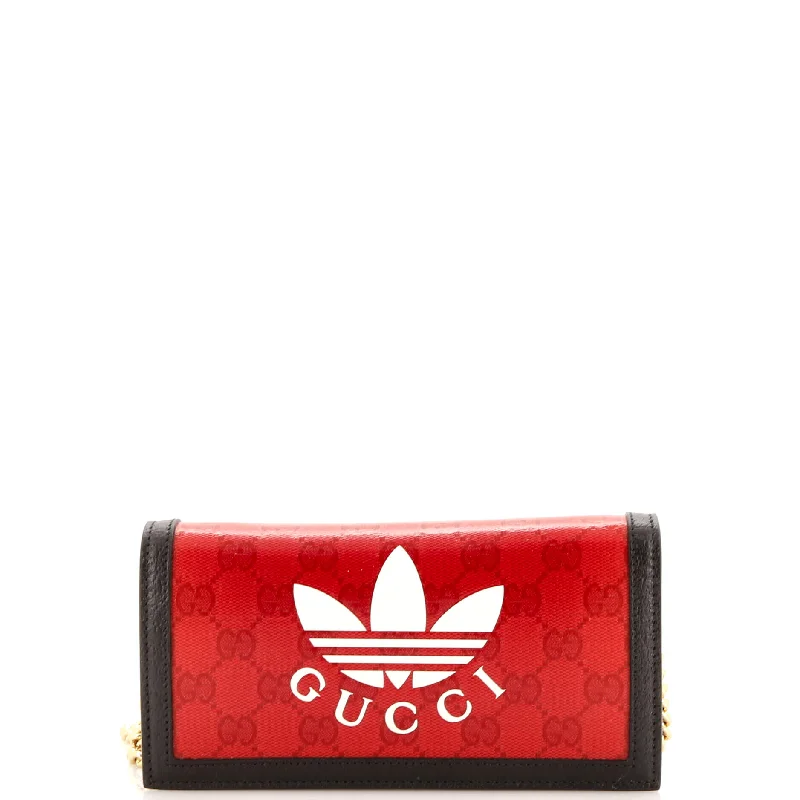 Colorful women's money clip for a pop of stylex adidas Wallet on Chain GG Coated Canvas Colorful women's money clip for a pop of stylex adidas Wallet on Chain GG Coated Canvas