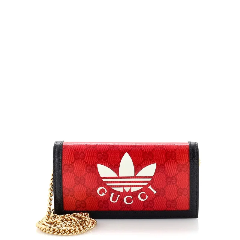 Women's money clip with a personalized monogramx adidas Wallet on Chain GG Coated Canvas Women's money clip with a personalized monogramx adidas Wallet on Chain GG Coated Canvas