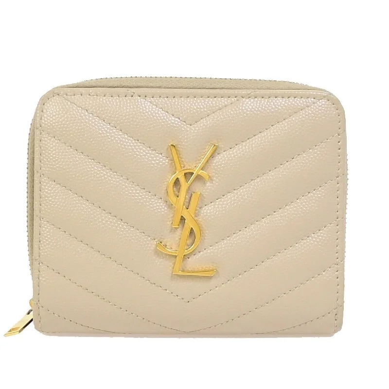 Women's money clip in a pastel color paletteYves Saint Laurent Leather Wallet (Pre-Owned) Women's money clip in a pastel color paletteYves Saint Laurent Leather Wallet (Pre-Owned)