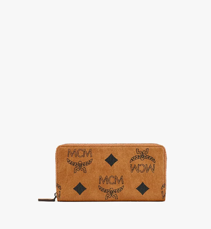 Compact women's money clip for small purses​Zip Around Wallet In Maxi Visetos