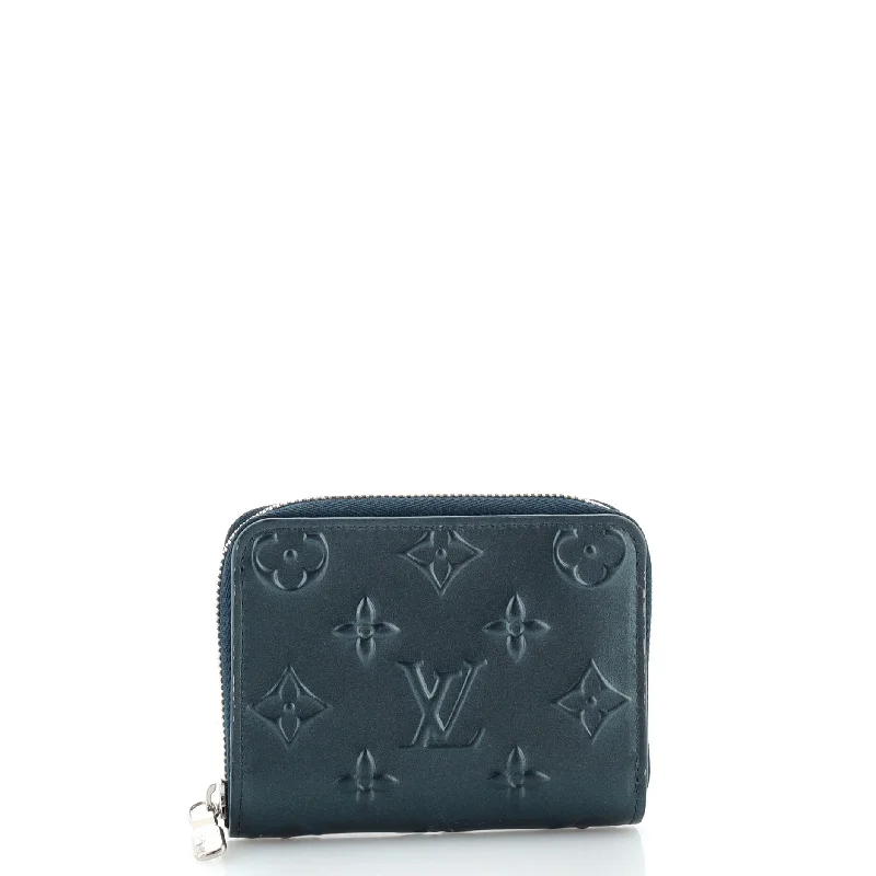 Stylish women's money clip for business meetings​Zippy Coin Purse Debossed Monogram Leather