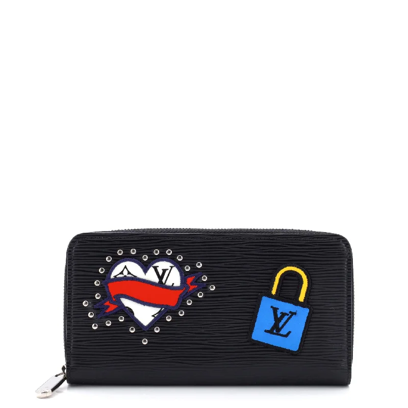 Women's money clip for the modern bohemian styleZippy Wallet Limited Edition Patchwork Epi Leather Women's money clip for the modern bohemian styleZippy Wallet Limited Edition Patchwork Epi Leather