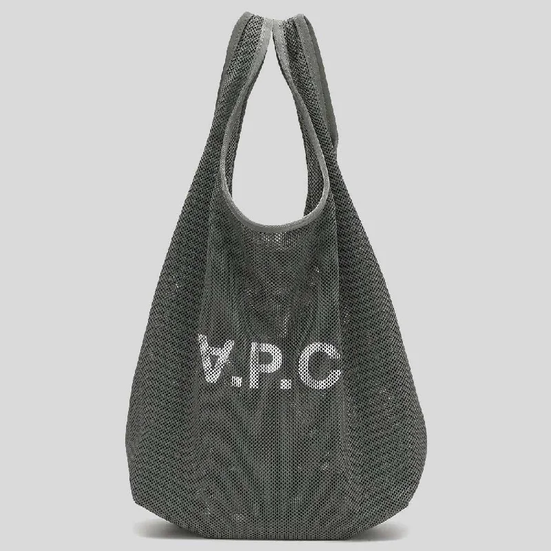 Large Capacity Genuine Leather Women's Tote Bag in Black for Work and CommutingA.P.C. Rebound Shopping Bag Grey PSAEUH61679LAA