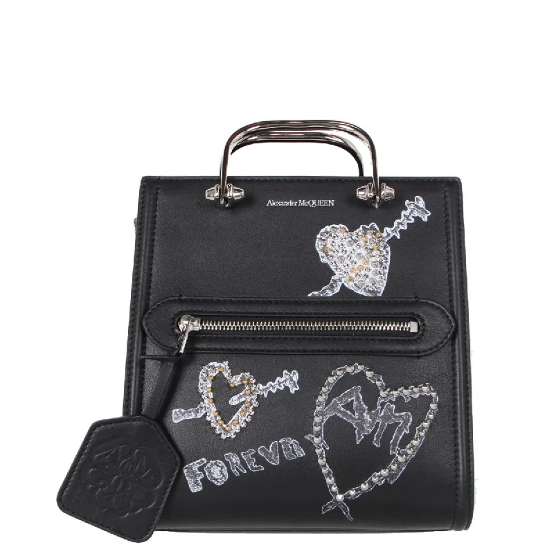 Patchwork Tote Bag in Denim with Vintage - Inspired Designs for a Retro AppealThe Short Story Forever Heart Top Handle Bag, Black Patchwork Tote Bag in Denim with Vintage - Inspired Designs for a Retro AppealThe Short Story Forever Heart Top Handle Bag, Black