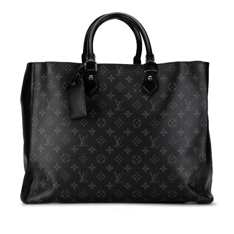 Large Capacity Genuine Leather Women's Tote Bag in Black for Work and CommutingBlack Louis Vuitton Monogram Eclipse Grand Sac Tote Large Capacity Genuine Leather Women's Tote Bag in Black for Work and CommutingBlack Louis Vuitton Monogram Eclipse Grand Sac Tote