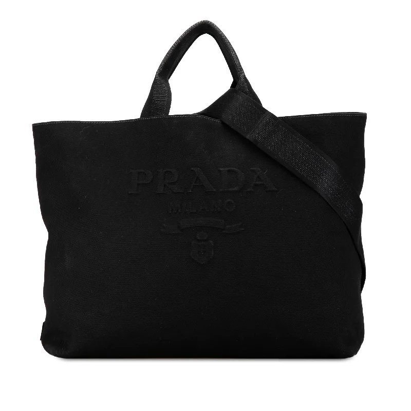 Geometric - Printed Tote Bag in Multicolor for a Contemporary and Trendy OutfitBlack Prada Canapa Drill Tote Satchel Geometric - Printed Tote Bag in Multicolor for a Contemporary and Trendy OutfitBlack Prada Canapa Drill Tote Satchel