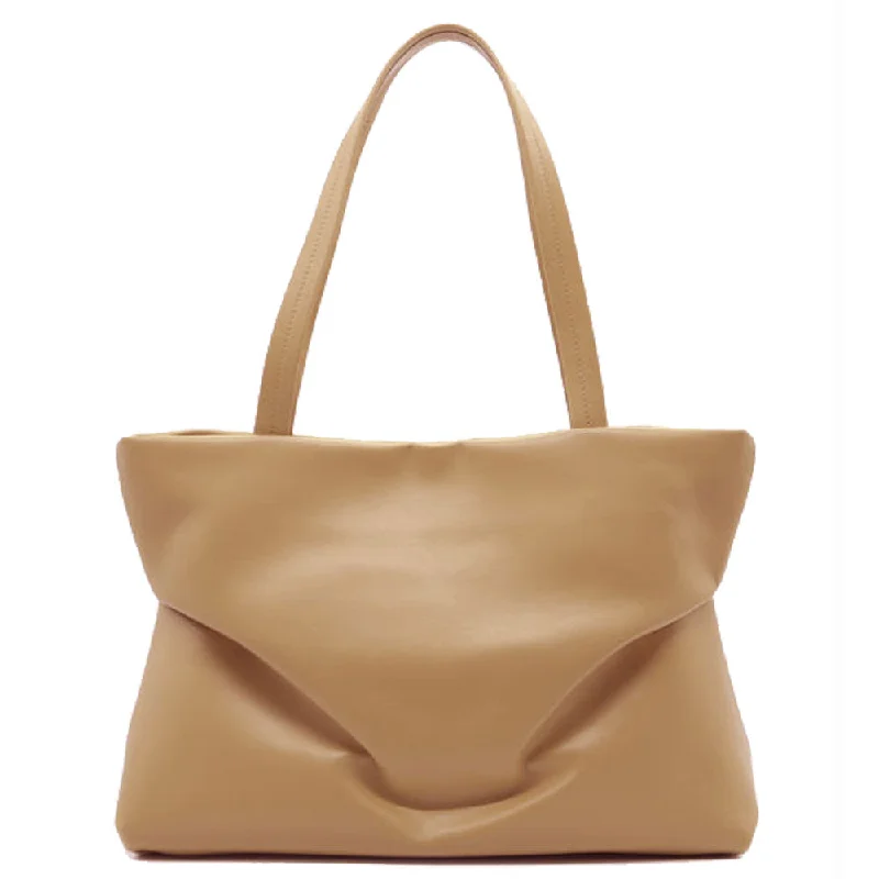 Women's Printed Tote Bag in Floral Patterns for a Spring - Themed Shopping TripJudy East West Tote, Soft Tan Women's Printed Tote Bag in Floral Patterns for a Spring - Themed Shopping TripJudy East West Tote, Soft Tan