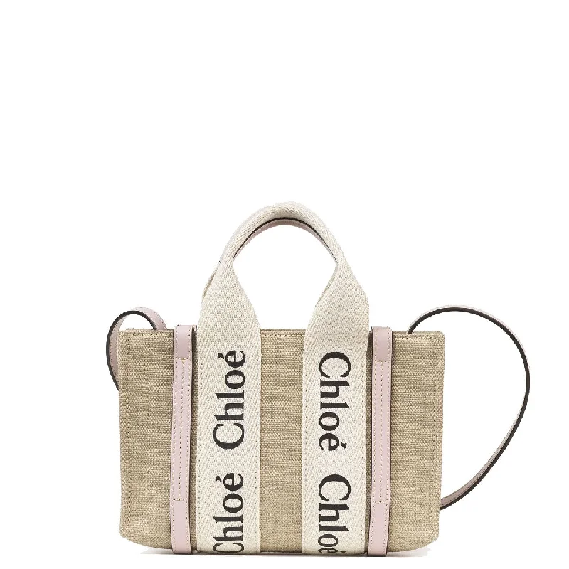 Metallic Tote Bag in Rose Gold with Chain Handles for a Glamorous Night OutWoody Tote Mini Strap Linen, Misty Lavender Metallic Tote Bag in Rose Gold with Chain Handles for a Glamorous Night OutWoody Tote Mini Strap Linen, Misty Lavender
