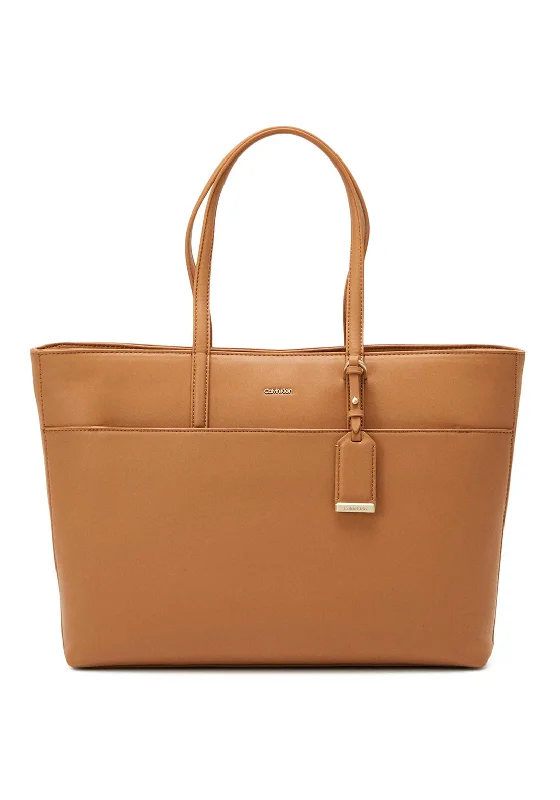 Women's Tote Bag with Zipper Closure in Red for Secure StorageCalvin Klein Large Shopper Tote Bag, Brown Sugar Women's Tote Bag with Zipper Closure in Red for Secure StorageCalvin Klein Large Shopper Tote Bag, Brown Sugar