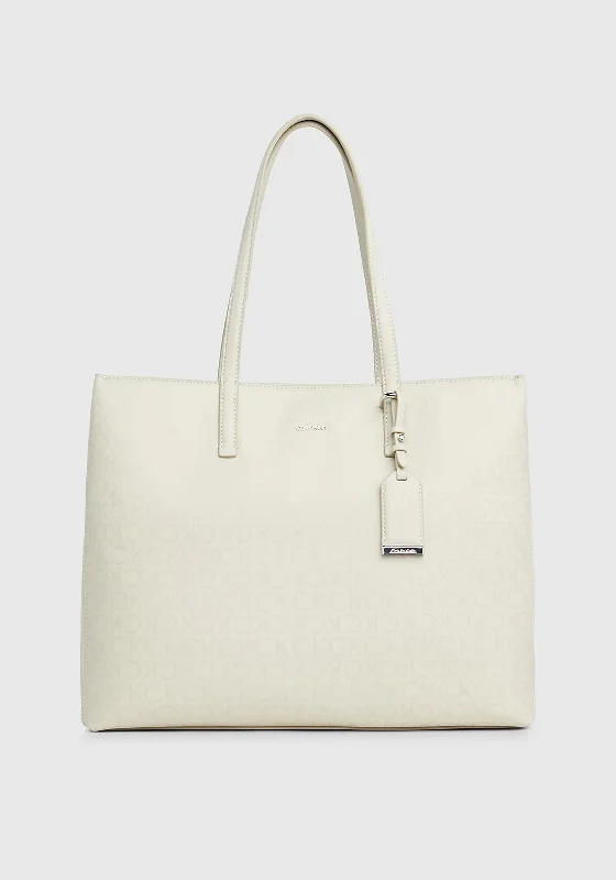 Linen Tote Bag in Natural Beige with Braided Details for a Rustic Summer EnsembleCalvin Klein Monogram Tote Bag, Stoney Beige Linen Tote Bag in Natural Beige with Braided Details for a Rustic Summer EnsembleCalvin Klein Monogram Tote Bag, Stoney Beige