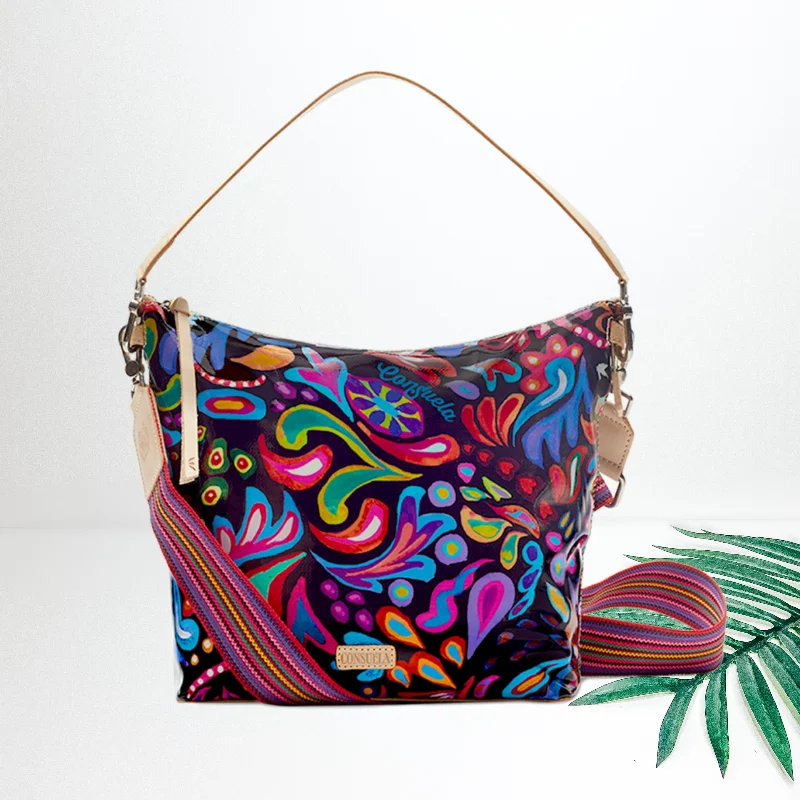 Embroidered Tote Bag in Beige with Floral Motifs for a Boho - Chic VibeConsuela | Sophie Black Swirly Hobo Bag Embroidered Tote Bag in Beige with Floral Motifs for a Boho - Chic VibeConsuela | Sophie Black Swirly Hobo Bag