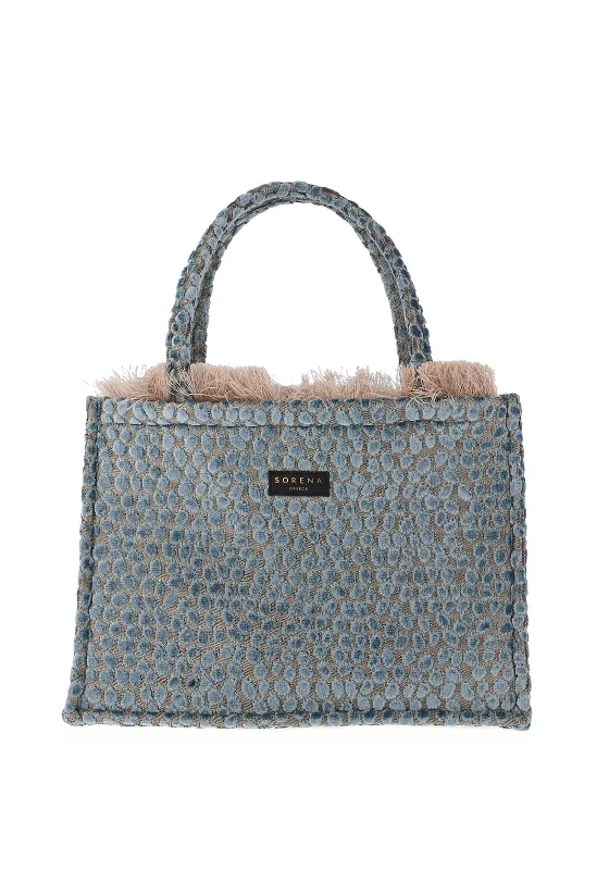 Women's Tote Bag with Detachable Pouch in Purple for Added ConvenienceSorena Cyclades Pebbled Medium Tote Bag, Chambray Blue Women's Tote Bag with Detachable Pouch in Purple for Added ConvenienceSorena Cyclades Pebbled Medium Tote Bag, Chambray Blue