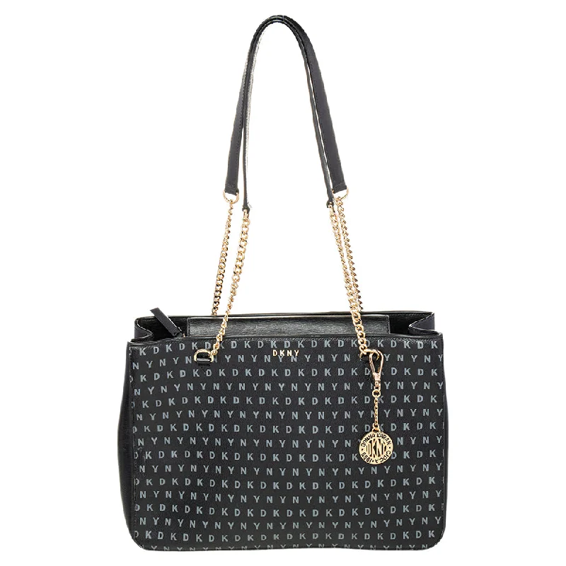 Women's Tote Bag with Magnetic Closure in Orange for Easy Access on the GoDkny Signature Leather Chain Tote Women's Tote Bag with Magnetic Closure in Orange for Easy Access on the GoDkny Signature Leather Chain Tote