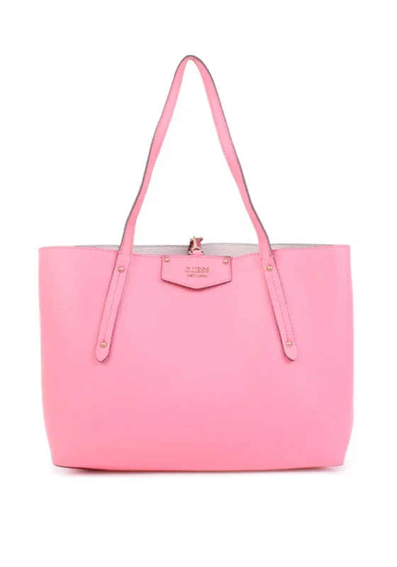 Geometric - Printed Tote Bag in Multicolor for a Contemporary and Trendy OutfitGuess Brenton Large Reversible Tote, Pink Geometric - Printed Tote Bag in Multicolor for a Contemporary and Trendy OutfitGuess Brenton Large Reversible Tote, Pink