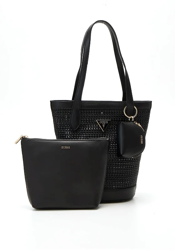Monogrammed Tote Bag in Brown Leather with Personalized Initials for a Custom and Elegant TouchGuess Emelda Pouch & Tote Bag, Black Monogrammed Tote Bag in Brown Leather with Personalized Initials for a Custom and Elegant TouchGuess Emelda Pouch & Tote Bag, Black