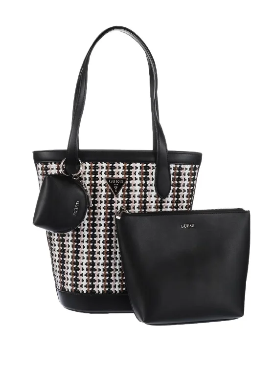 Tote Bag with Adjustable Shoulder Strap in Olive Green for Comfortable CarryingGuess Emelda Pouch & Tote Bag, Black Multi Tote Bag with Adjustable Shoulder Strap in Olive Green for Comfortable CarryingGuess Emelda Pouch & Tote Bag, Black Multi