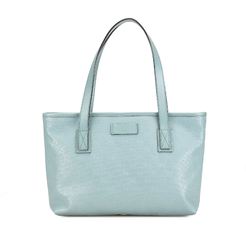 Patchwork Tote Bag in Denim with Vintage - Inspired Designs for a Retro AppealGreen Gucci GG Imprime Tote Patchwork Tote Bag in Denim with Vintage - Inspired Designs for a Retro AppealGreen Gucci GG Imprime Tote