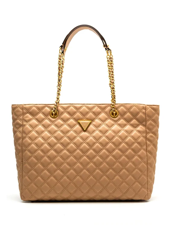 Waterproof Tote Bag in Yellow for Outdoor Activities in Wet WeatherGuess Giully Quilted Large Tote Bag, Beige Waterproof Tote Bag in Yellow for Outdoor Activities in Wet WeatherGuess Giully Quilted Large Tote Bag, Beige