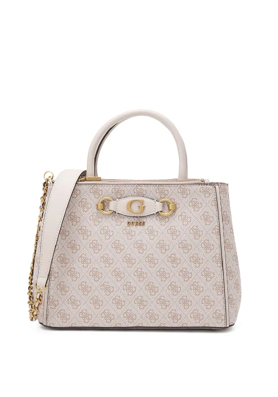 Small Vegan Leather Tote Bag in Blush Pink with Gold - Tone Hardware for a Feminine and Stylish AccessoryGuess Izzy High Society Medium Tote, Dove Logo Small Vegan Leather Tote Bag in Blush Pink with Gold - Tone Hardware for a Feminine and Stylish AccessoryGuess Izzy High Society Medium Tote, Dove Logo