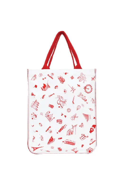 Faux Fur - Trimmed Tote Bag in White for a Cozy Winter LookHuskies HK 02-796 Getaway Canvas Tote Faux Fur - Trimmed Tote Bag in White for a Cozy Winter LookHuskies HK 02-796 Getaway Canvas Tote
