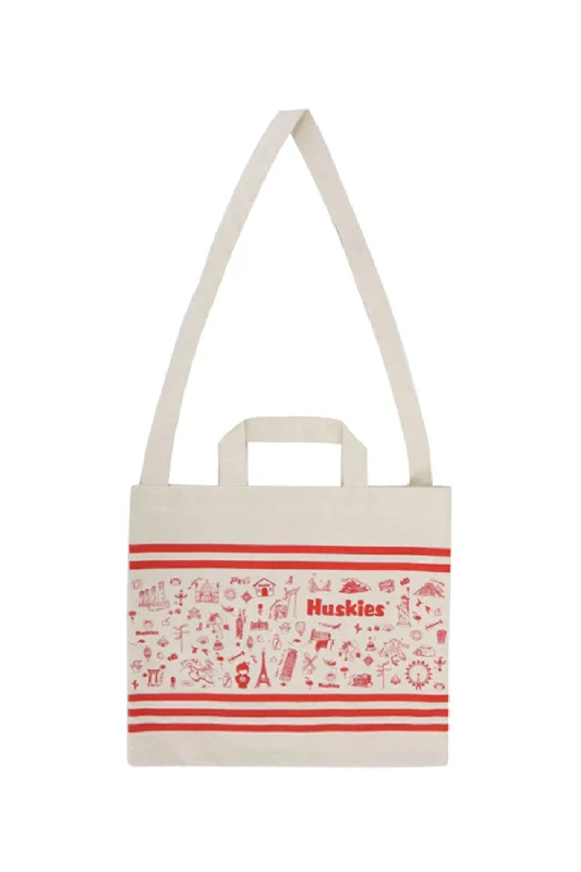Women's Tote Bag with Detachable Pouch in Purple for Added ConvenienceHuskies HK 02-807 Escaper Canvas Tote Women's Tote Bag with Detachable Pouch in Purple for Added ConvenienceHuskies HK 02-807 Escaper Canvas Tote