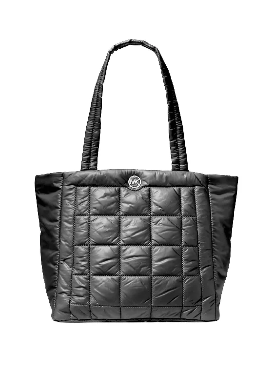 Embroidered Tote Bag in Beige with Floral Motifs for a Boho - Chic VibeMICHAEL Michael Kors Lilah Large Quilted Open Tote Bag, Black Embroidered Tote Bag in Beige with Floral Motifs for a Boho - Chic VibeMICHAEL Michael Kors Lilah Large Quilted Open Tote Bag, Black