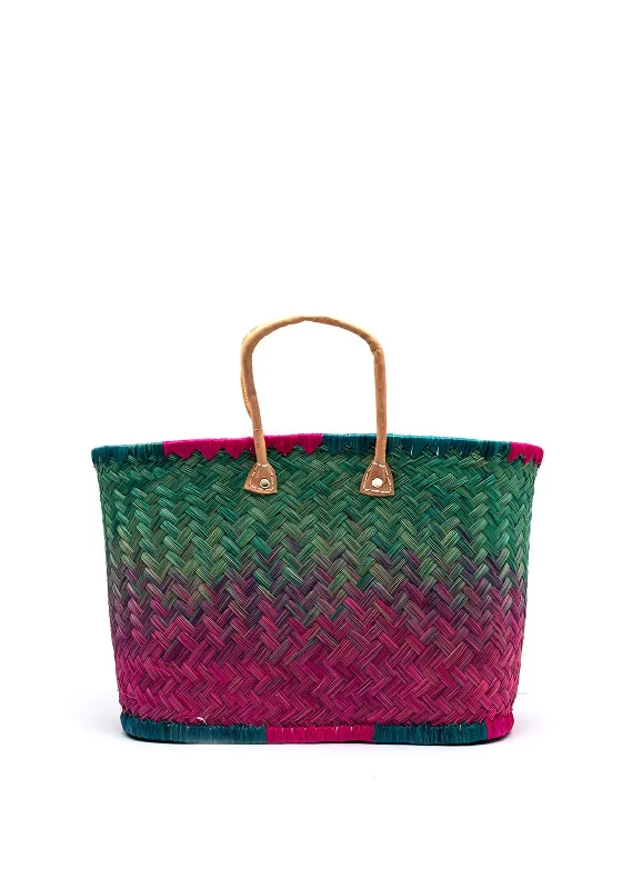 Women's Printed Tote Bag in Floral Patterns for a Spring - Themed Shopping TripZen Collection Wicker Multi Trim Shopper Bag, Pink Multi Women's Printed Tote Bag in Floral Patterns for a Spring - Themed Shopping TripZen Collection Wicker Multi Trim Shopper Bag, Pink Multi