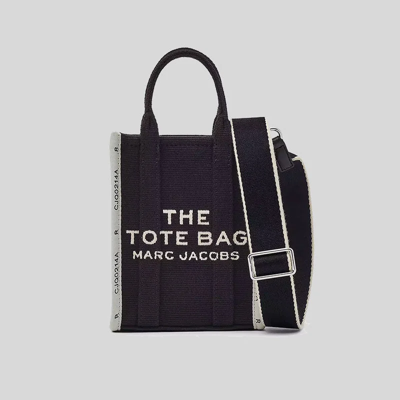 Tote Bag with Adjustable Shoulder Strap in Olive Green for Comfortable CarryingMARC JACOBS The Jacquard Mini Tote Bag Black 2R3HCR027H01 Tote Bag with Adjustable Shoulder Strap in Olive Green for Comfortable CarryingMARC JACOBS The Jacquard Mini Tote Bag Black 2R3HCR027H01
