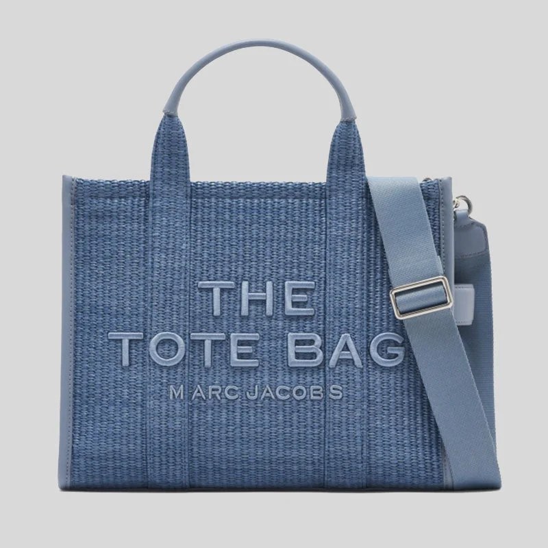 Embroidered Tote Bag in Beige with Floral Motifs for a Boho - Chic VibeMARC JACOBS The Woven Medium Tote Bag Pale Blue 2S4HTT057H03 Embroidered Tote Bag in Beige with Floral Motifs for a Boho - Chic VibeMARC JACOBS The Woven Medium Tote Bag Pale Blue 2S4HTT057H03