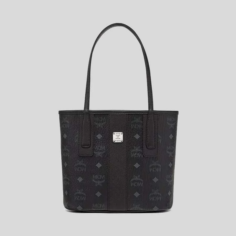 Women's Tote Bag with Zipper Closure in Red for Secure StorageMCM Mini Reversible Liz Shopper in Visetos Black MWPDALR01BK001 Women's Tote Bag with Zipper Closure in Red for Secure StorageMCM Mini Reversible Liz Shopper in Visetos Black MWPDALR01BK001