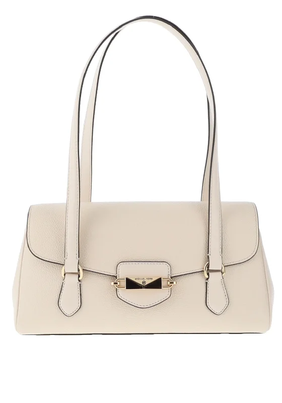 Linen Tote Bag in Natural Beige with Braided Details for a Rustic Summer EnsembleMICHAEL Michael Kors Medium Fleur Shoulder Tote, Cream Linen Tote Bag in Natural Beige with Braided Details for a Rustic Summer EnsembleMICHAEL Michael Kors Medium Fleur Shoulder Tote, Cream