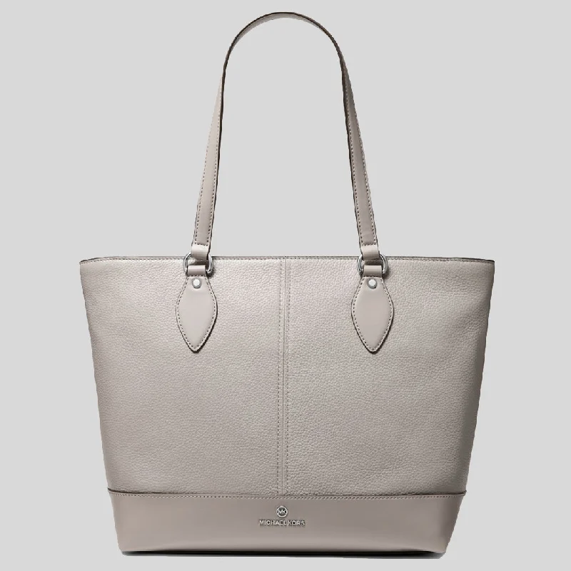 Women's Printed Tote Bag in Floral Patterns for a Spring - Themed Shopping TripMICHAEL KORS Beth Large Pebbled Leather Tote Bag Pearl Grey 38H1C8BT3L Women's Printed Tote Bag in Floral Patterns for a Spring - Themed Shopping TripMICHAEL KORS Beth Large Pebbled Leather Tote Bag Pearl Grey 38H1C8BT3L