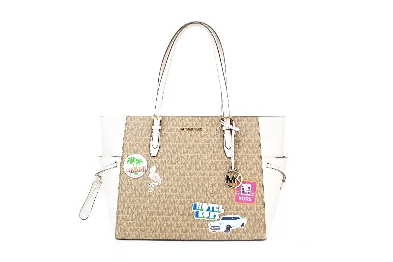 Tote Bag with Adjustable Shoulder Strap in Olive Green for Comfortable CarryingMichael Kors Gilly Large Travel Miami Print Signature PVC Tote Handbag Purse Tote Bag with Adjustable Shoulder Strap in Olive Green for Comfortable CarryingMichael Kors Gilly Large Travel Miami Print Signature PVC Tote Handbag Purse