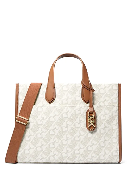 Women's Printed Tote Bag in Floral Patterns for a Spring - Themed Shopping TripMICHAEL Michael Kors Gigi Large Empire Tote Bag, Vanilla Women's Printed Tote Bag in Floral Patterns for a Spring - Themed Shopping TripMICHAEL Michael Kors Gigi Large Empire Tote Bag, Vanilla