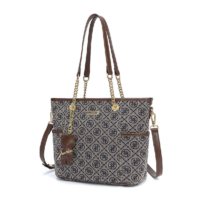 Monogrammed Tote Bag in Brown Leather with Personalized Initials for a Custom and Elegant TouchPalomino Aida Totebag - Khaki Monogrammed Tote Bag in Brown Leather with Personalized Initials for a Custom and Elegant TouchPalomino Aida Totebag - Khaki