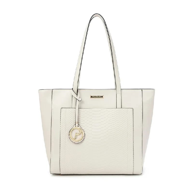 Women's Tote Bag with Detachable Pouch in Purple for Added ConveniencePalomino Auria Totebag - Ivory