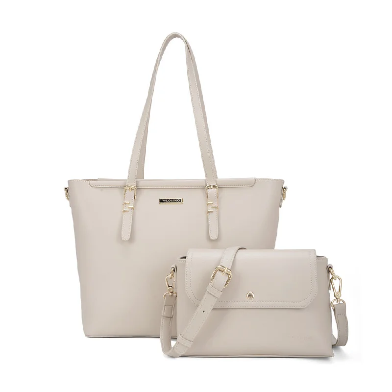 Women's Tote Bag with Inner Compartments in Gray for Organizing Everyday EssentialsPalomino Kalesi Totebag - Cream Women's Tote Bag with Inner Compartments in Gray for Organizing Everyday EssentialsPalomino Kalesi Totebag - Cream