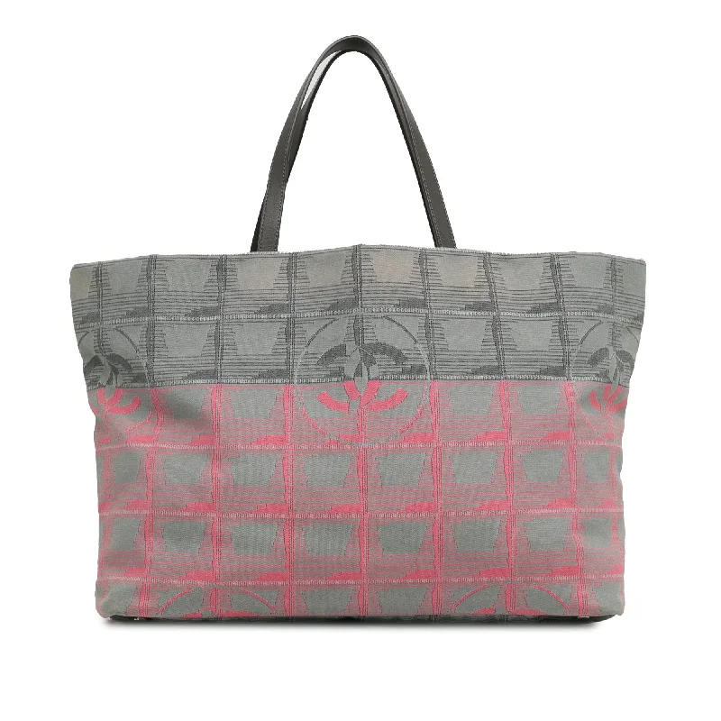 Geometric - Printed Tote Bag in Multicolor for a Contemporary and Trendy OutfitPink Chanel New Travel Line Tote Geometric - Printed Tote Bag in Multicolor for a Contemporary and Trendy OutfitPink Chanel New Travel Line Tote