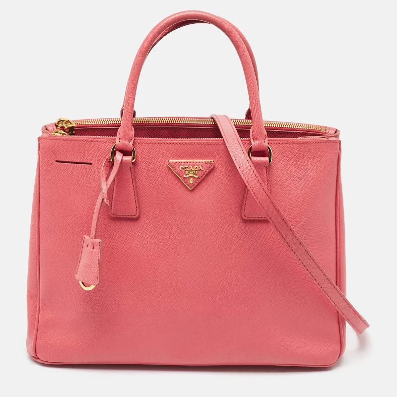Geometric - Printed Tote Bag in Multicolor for a Contemporary and Trendy OutfitPrada Dark Pink Saffiano Leather Medium Double Zip Tote Geometric - Printed Tote Bag in Multicolor for a Contemporary and Trendy OutfitPrada Dark Pink Saffiano Leather Medium Double Zip Tote