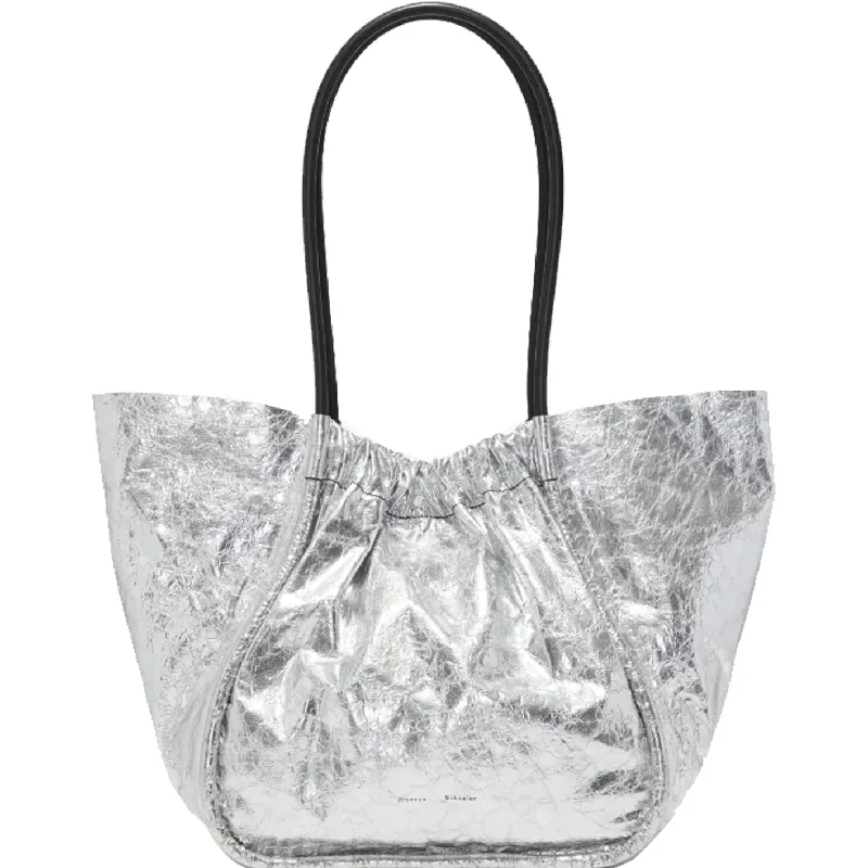 Small Vegan Leather Tote Bag in Blush Pink with Gold - Tone Hardware for a Feminine and Stylish AccessoryPS Ruched Tote Large Calf, Silver Small Vegan Leather Tote Bag in Blush Pink with Gold - Tone Hardware for a Feminine and Stylish AccessoryPS Ruched Tote Large Calf, Silver