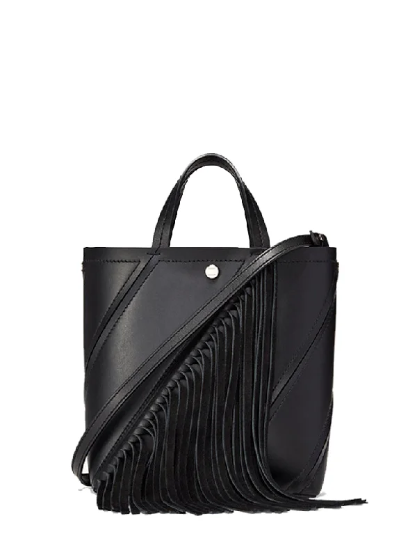 Tote Bag with Adjustable Shoulder Strap in Olive Green for Comfortable CarryingPS Small Hex Tote Fringe, Black Tote Bag with Adjustable Shoulder Strap in Olive Green for Comfortable CarryingPS Small Hex Tote Fringe, Black