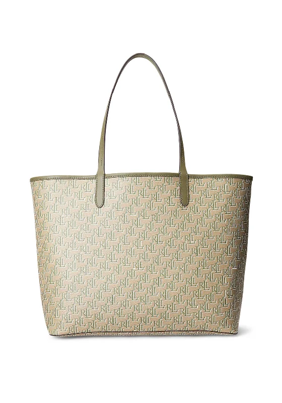 Oversized Jute Tote Bag in Natural Color with Rope Handles for a Beach VacationRalph Lauren Collins Monogram Tote Bag, Green Oversized Jute Tote Bag in Natural Color with Rope Handles for a Beach VacationRalph Lauren Collins Monogram Tote Bag, Green