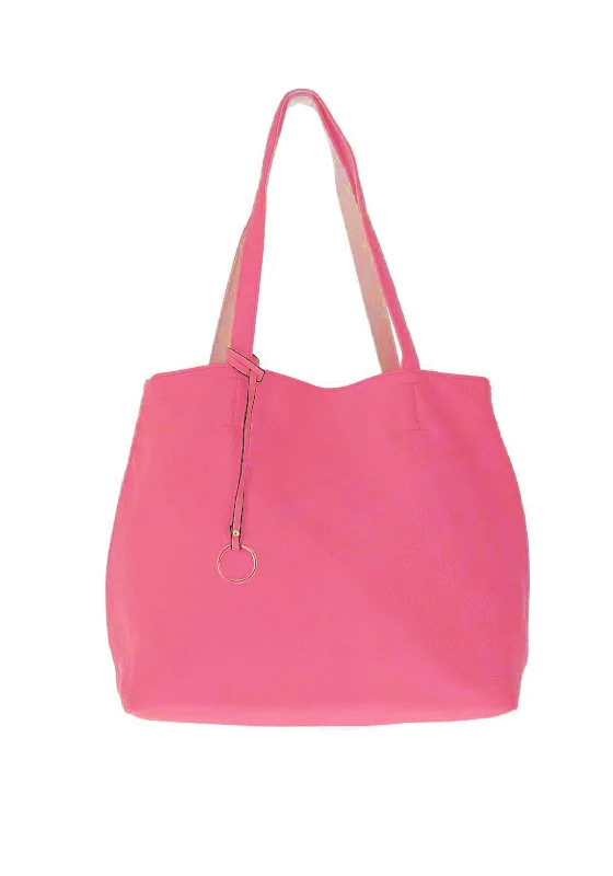 Metallic Tote Bag in Rose Gold with Chain Handles for a Glamorous Night OutZen Collection Medium Charm Tote Bag, Pink Metallic Tote Bag in Rose Gold with Chain Handles for a Glamorous Night OutZen Collection Medium Charm Tote Bag, Pink