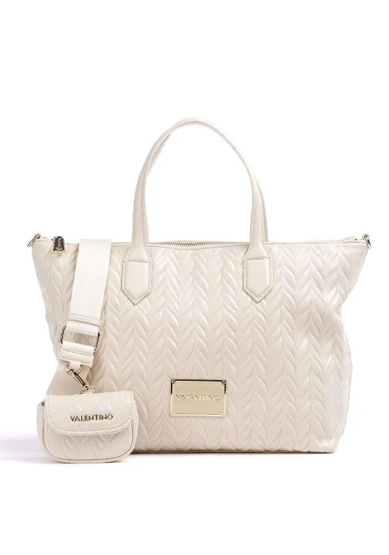 Tote Bag with Adjustable Shoulder Strap in Olive Green for Comfortable CarryingValentino Sunny Medium Tote Bag, Off White Tote Bag with Adjustable Shoulder Strap in Olive Green for Comfortable CarryingValentino Sunny Medium Tote Bag, Off White