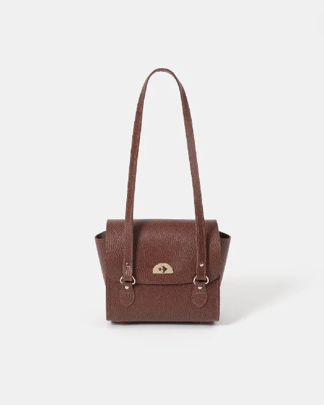Metallic Tote Bag in Rose Gold with Chain Handles for a Glamorous Night OutThe Mini Emily - Bay Celtic Grain Metallic Tote Bag in Rose Gold with Chain Handles for a Glamorous Night OutThe Mini Emily - Bay Celtic Grain