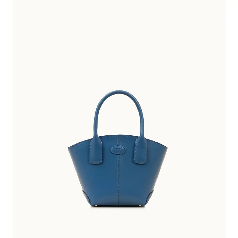 Medium - Sized Canvas Tote Bag in Navy Blue with Striped Pattern for a Nautical - Inspired LookTod's Vaso Bag Micro Medium - Sized Canvas Tote Bag in Navy Blue with Striped Pattern for a Nautical - Inspired LookTod's Vaso Bag Micro